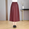 丁摩 真丝老料香云纱款100%桑蚕丝高腰通勤洋气优雅半身裙2516 商品缩略图2