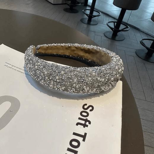 04-3潘依绣丁丁宠粉韩版满钻发箍超闪高颅顶复古重工发箍 FJ-2121 商品图1