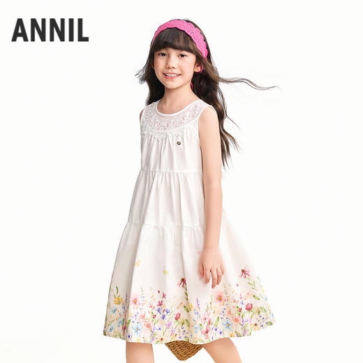 【实体店同款】女童无袖连衣裙夏季新款安奈儿童装AG623148 商品图1