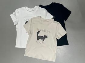 【门店同款】ENJOY夏季潦草猫咪小版T 171493524