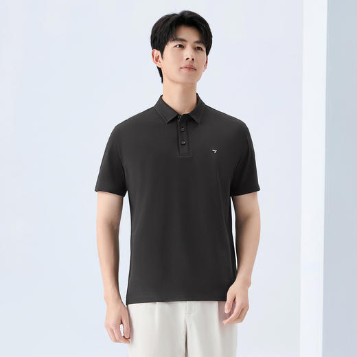 【7A抗菌2A防螨/新疆棉】柒牌2026新款短袖POLO衫翻领撞色上衣男 130T70350 商品图1