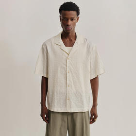 A Kind of Guise SAMATA SHIRT 意大利制棉亚麻混纺宽松剪裁衬衫