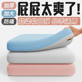 【柔软回弹！舒服透气】冰丝坐垫弹力布地上办公室久坐座垫椅子椅垫学生透气凳子家用垫子。xb