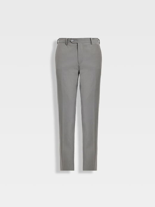 callisto灰色羊毛混纺西裤 商品图0