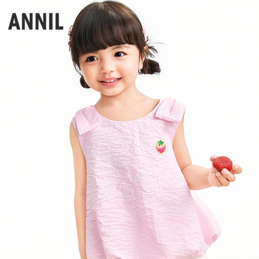 【实体店同款】女童无袖背心夏季新款安奈儿童装XG622209 商品图0
