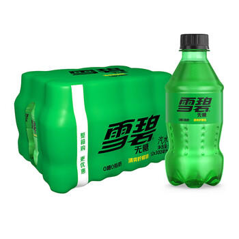 可口可乐（Coca-Cola）雪碧 Sprite 零卡 无糖零卡 汽水 含汽饮料 300ml*12瓶 整箱装 商品图5