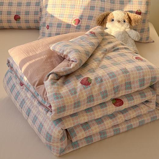 【柔软亲肤！云感棉】A类母婴级裸睡纯棉夏被ins小清新全棉云感棉超柔软空调夏季薄被子。xb 商品图1