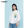 夏上新艺术印花白衬衫女夏季宽松休闲设计感1262058 商品缩略图1