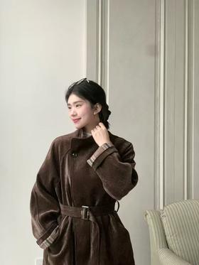 【门店同款】ENJOY冬季复古立领夹棉风衣 167894157