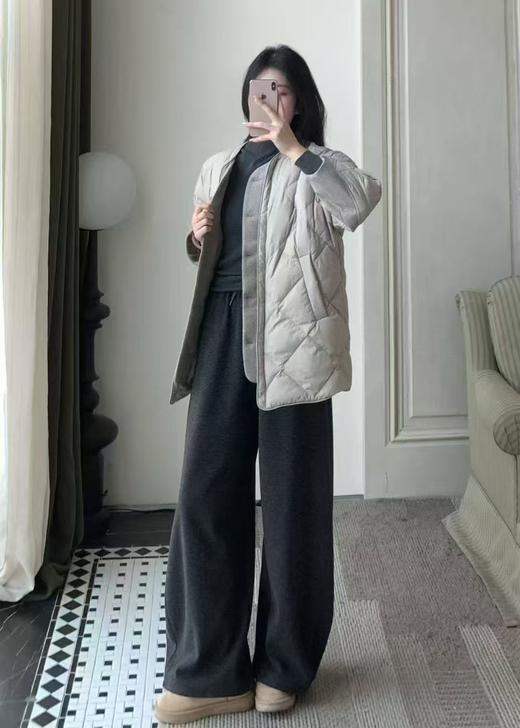 【门店同款】ENJOY冬季老钱风拼接菱格羽绒服 168246750 商品图4