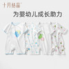 【100元3件随心配】（买6件加赠帆布包）新生儿婴儿网眼斜襟连体衣连体服包屁衣 商品缩略图5