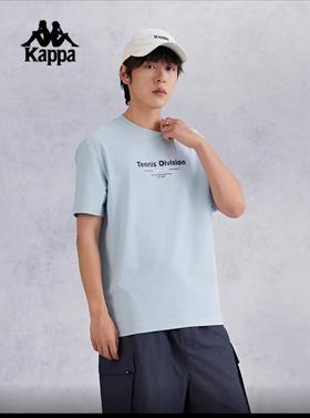 MJ/Kappa卡帕背靠背新款夏季凉感抗菌印花短袖男运动跑步t恤休闲上衣