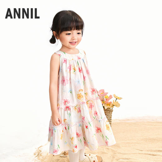 【实体店同款】女童无袖连衣裙夏季新款安奈儿童装XG623123 商品图0