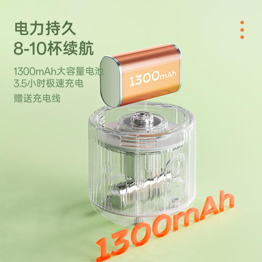 拍一发二！【笨笨马 时光果语-无线便携榨汁杯BD05P 】减脂必备 无限鲜榨 户外畅饮 细腻无渣 四叶精钢刀头 18000rpm高速破壁 商品图1