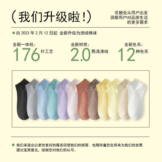 花栖处春夏纯棉短筒袜HC031【女款】 商品图3