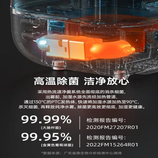 【自营】熊加湿器家用卧室孕妇婴儿净化静空气除菌智能大喷雾加湿机轻音 标准抑菌新款[ JSQ-F50J3银离子抑菌上加水大雾量恒湿睡眠模式 商品图1