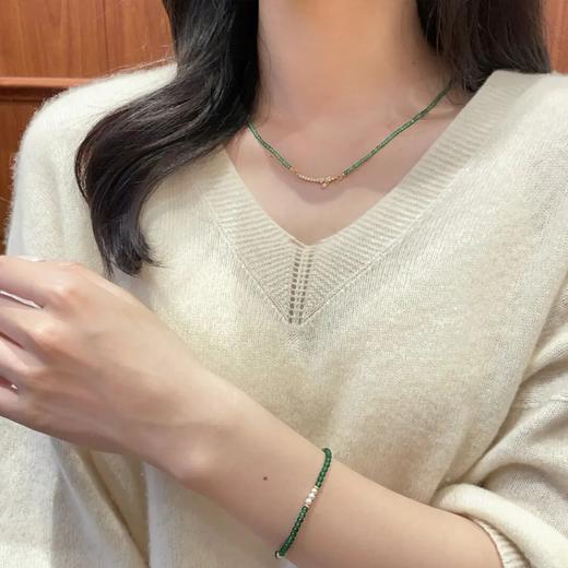 翡翠A货正阳绿小米珠，藏着中国人刻在骨子里的美好祈愿：平安、福禄、顺遂、安康 商品图3