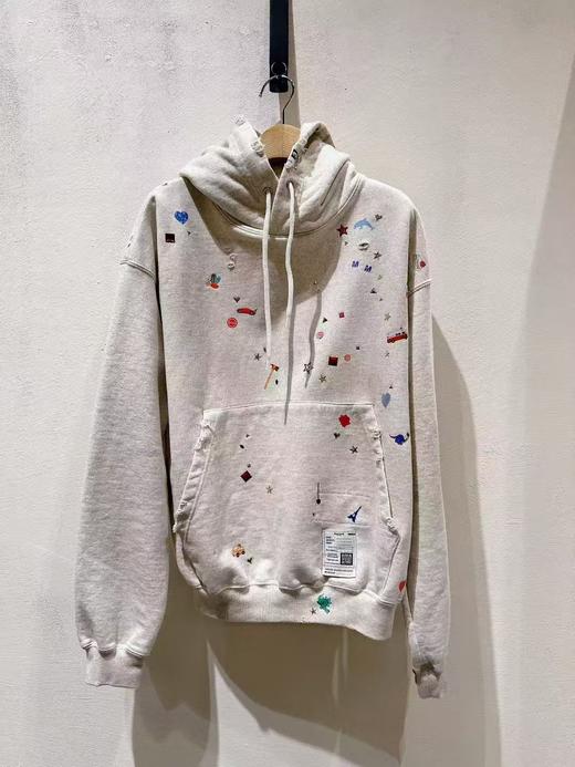 中性款印花连帽卫衣hu019 商品图0