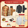 男士寿衣金丝唐装古铜寿团薄款6件套寿衣寿服套装 商品缩略图2