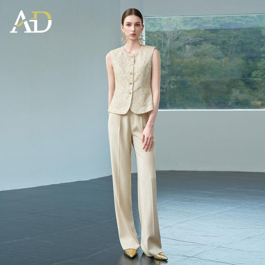 AD小香风马甲套装女夏2026新款今年流行爆款高级感超火穿搭一整套 商品图1