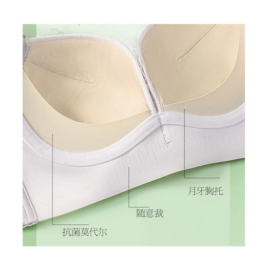 【59元1件】轻奢简约精简蕾丝零感调整型文胸-8831 商品图3