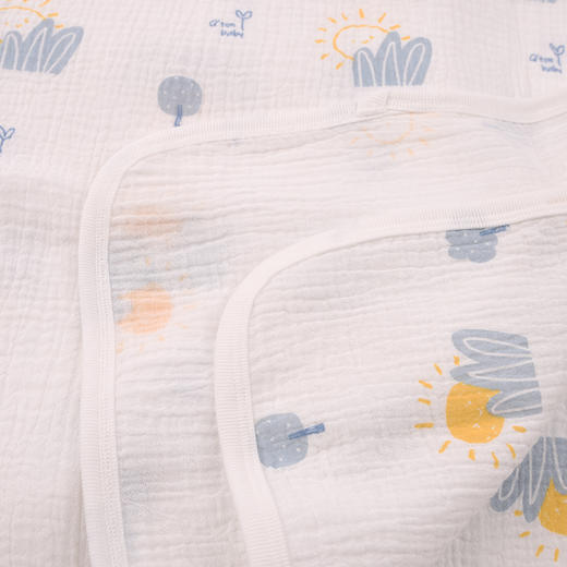 棉果果夏季新品男童女童防蚊5A抗菌双层纱布裹巾2条装(80*80cm)M205553200140 商品图3
