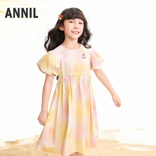 【实体店同款】女童短袖连衣裙夏季新款安奈儿童装AG623149 商品图1