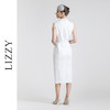 LIZZY 西装领钉珠流苏假二件式连衣裙7434 商品缩略图3