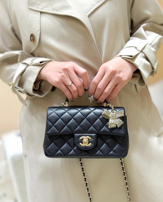 mini 闪钻蝴蝶结斜挎包he025 商品图3