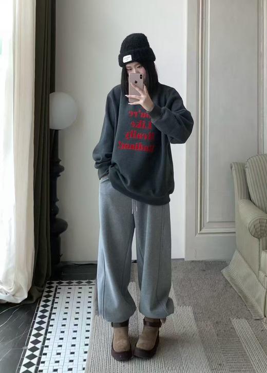 【门店同款】ENJOY冬季爱心字母加绒卫衣 168244172 商品图1