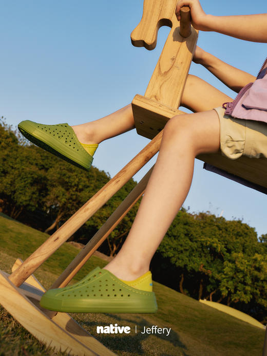 Native儿童海藻Jeffery洞洞鞋 商品图3