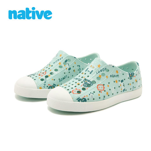 【2026native】儿童洞洞鞋jefferson孩童印花沙滩凉鞋透气鞋 商品图4