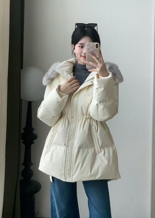 【门店同款】ENJOY冬季狐狸毛领连帽羽绒服 168995751 商品图2