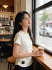 F041060春季休闲日常百搭透气圆领T恤女子针织短袖衫 商品缩略图6