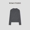 ROMISTUDIO“松弛随性”纯棉顺滑肤感落肩圆领长袖上衣RWCSSG1882 商品缩略图4