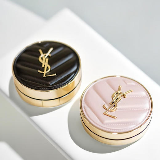 YSL圣罗兰黑皮革气垫正装14g/粉皮革气垫12g （B20/B10）-H741 商品图1
