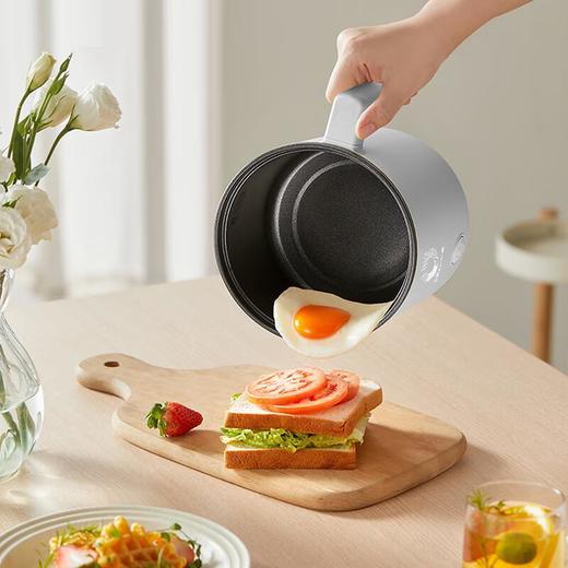 【自营】小熊(Bear)电煮锅 宿舍小电锅泡面小火锅 多用途锅多功能蒸煮一体 电蒸锅 电热锅 DRG-V17K3两档火力不粘内胆蒸笼款上蒸下煮学生神器 商品图2