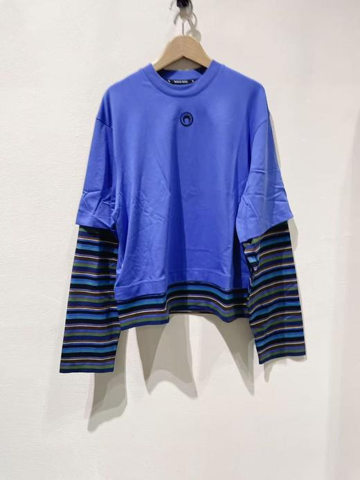 女款拼接长袖T恤la 商品图0