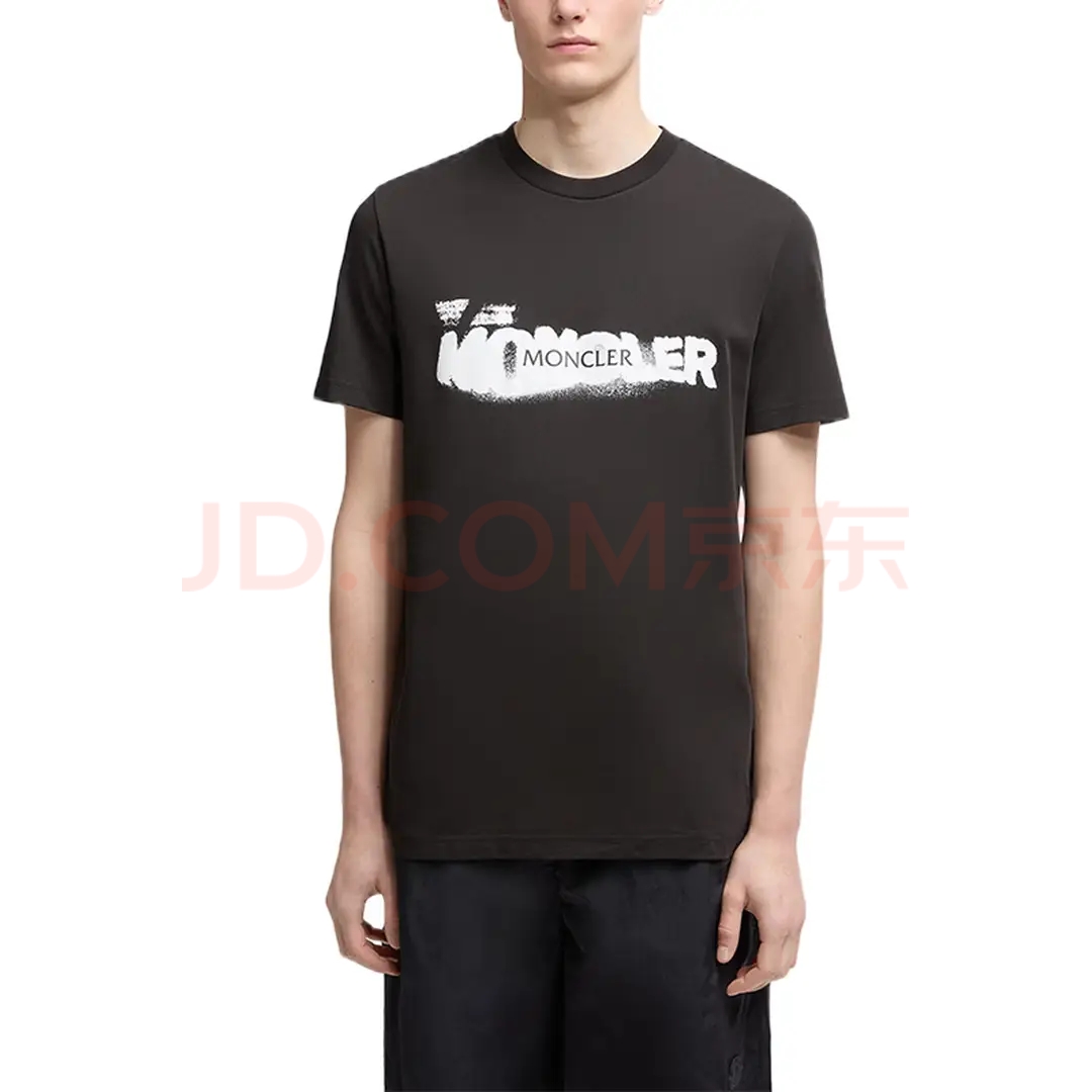 蒙口经典涂鸦字母系列男士短袖T恤