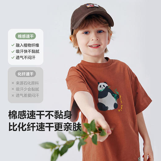 迷你巴拉巴拉儿童短袖T恤宝宝一家三口吸湿速干亲子装2026夏新品 商品图1