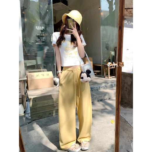 <曾小咸推荐>4.13现货秒杀 ！微信超特价！韩系直筒休闲裤 日常179.99 立减110 秒杀69.99！！ 商品图2