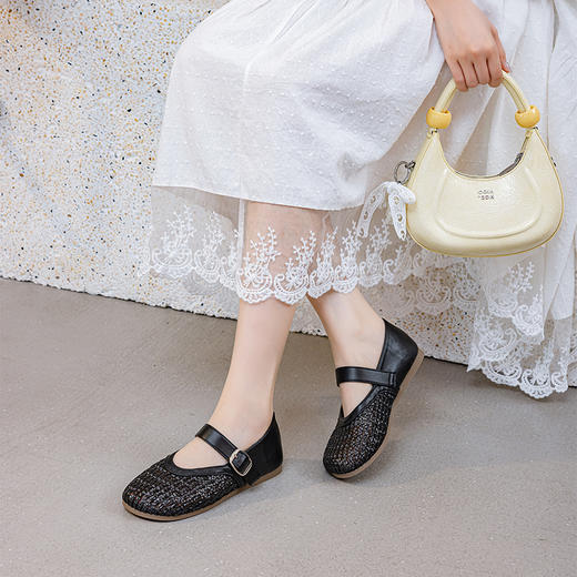 凯撒KAISER 软云编织凉鞋&凉拖 | 达人博主同款 两款可选 镂空编织鞋面 舒适透气 今夏爆火穿搭单品（凉拖建议拍大一码）（爆单预售3-7天发） 商品图5