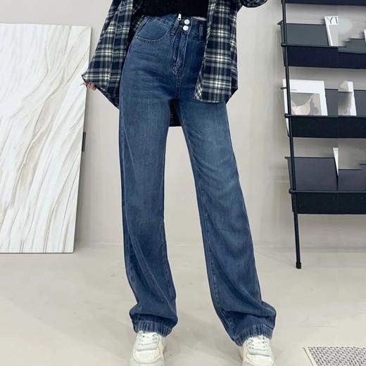 【99特惠】莱赛尔天丝牛仔裤 | 今年非常流行的窄版高腰阔腿裤，顺滑垂顺，显高显瘦【白色预售7-10天】 商品图8