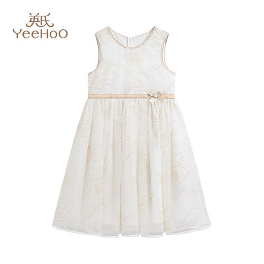 【英氏】【轻奢高端晚礼服】【120-170】女童夏季网纱裙无袖连衣裙 商品图5