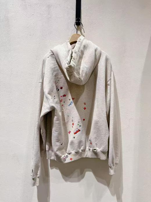 中性款印花连帽卫衣hu019 商品图1