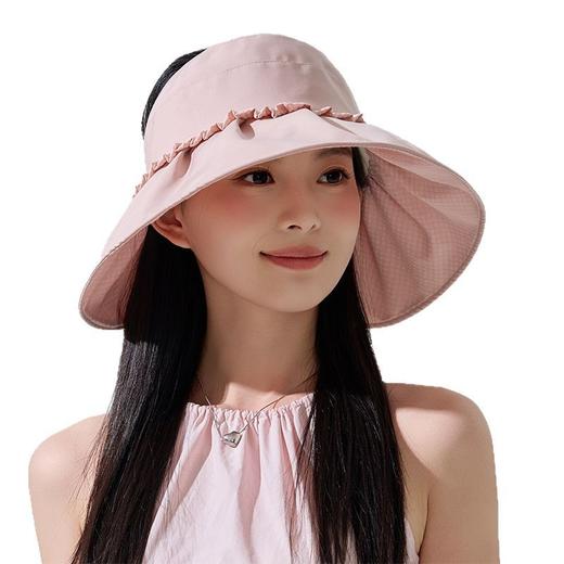 防晒帽春夏新款减龄花边空顶帽JC3479 商品图4