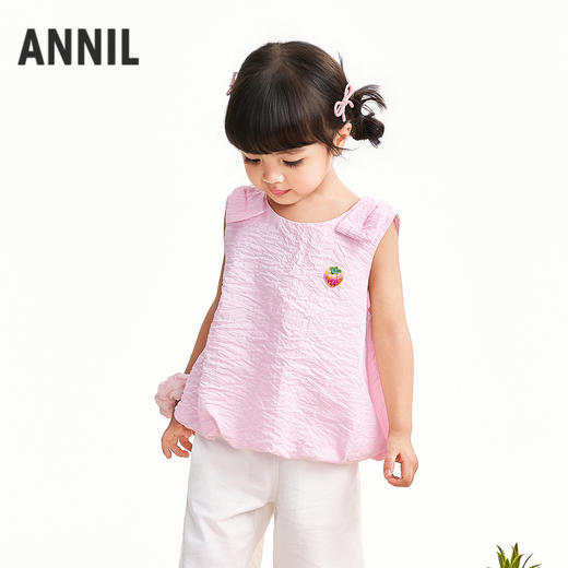 【实体店同款】女童无袖背心夏季新款安奈儿童装XG622209 商品图1