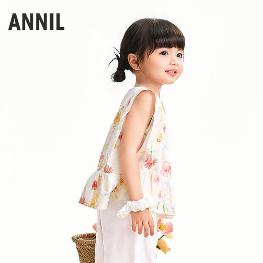 【实体店同款】女童圆领上衣夏季新款安奈儿童装XG621208 商品图2