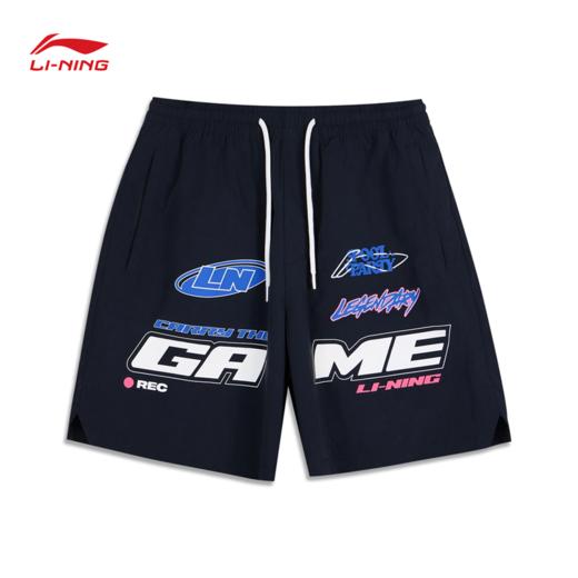 李宁X英雄联盟联名系列男子宽松休闲短裤AKSV161 商品图0