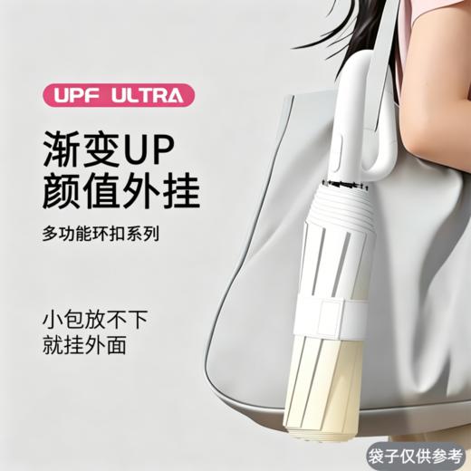 【颜值外挂❗️渐变环扣全自动晴雨两用伞】便携挂伞 晴雨两用 一秒开收 女太阳伞防晒防紫外线遮阳便携男加大号雨伞 商品图3